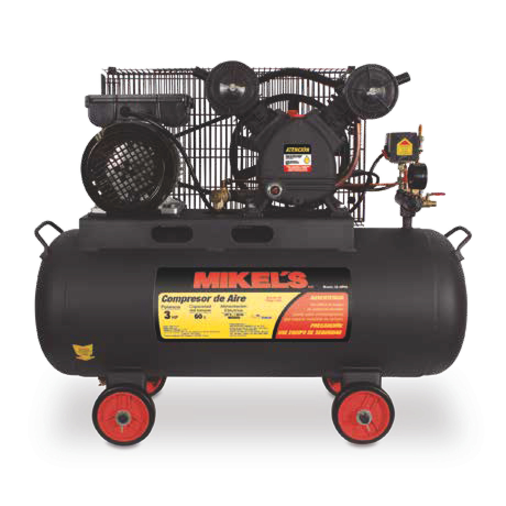 Compresor de aire 3 HP con banda (60 lts)
