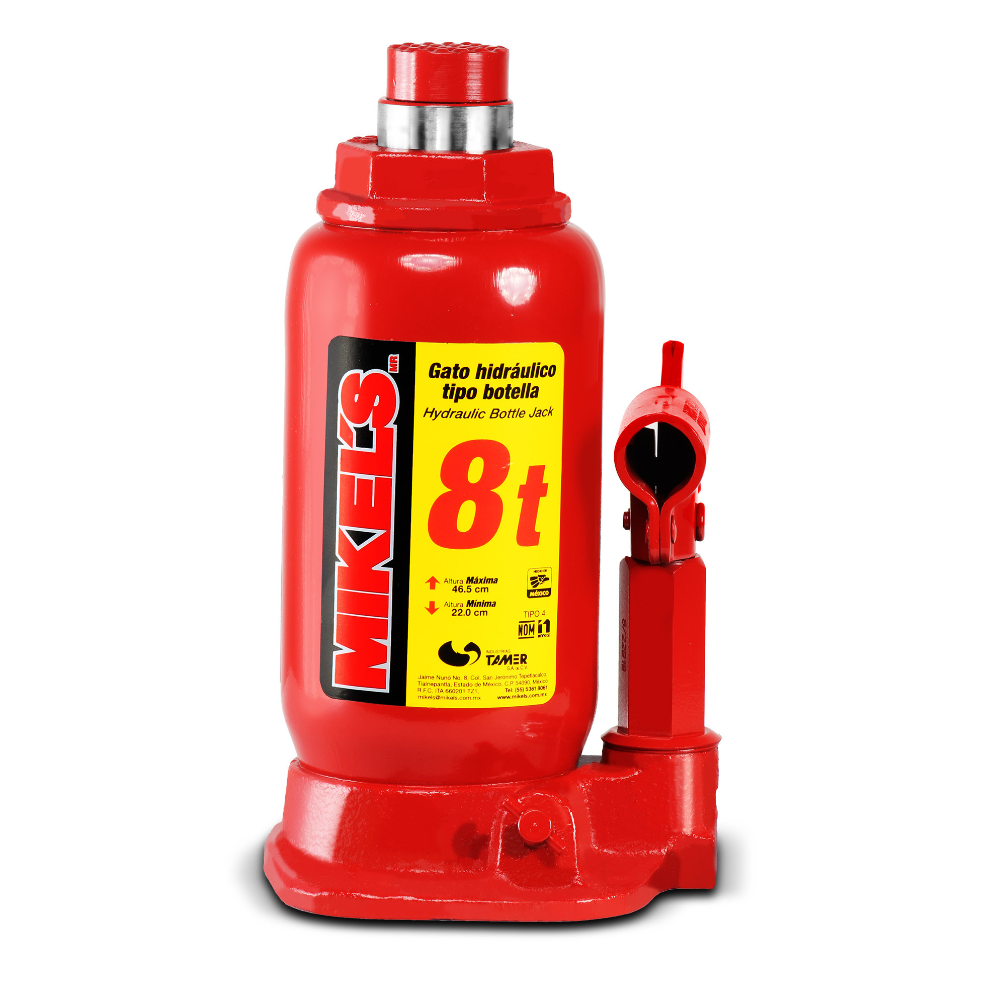 GATO HIDRÁULICO DE BOTELLA CON TORNILLO DE EXTENSIÓN (8 TON)