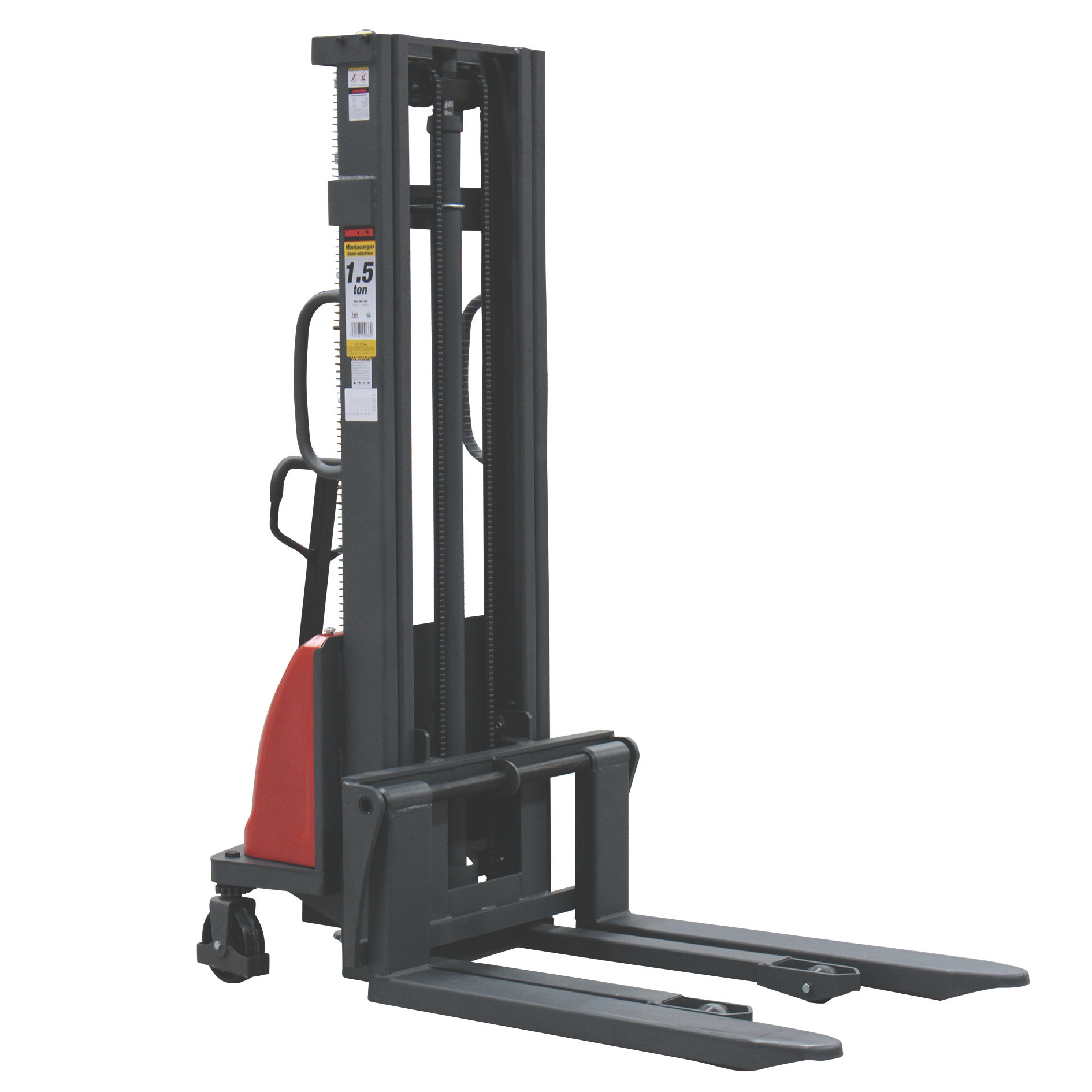 MONTACARGAS HIDRÁULICO SEMI ELÉCTRICO (1.5 TON)