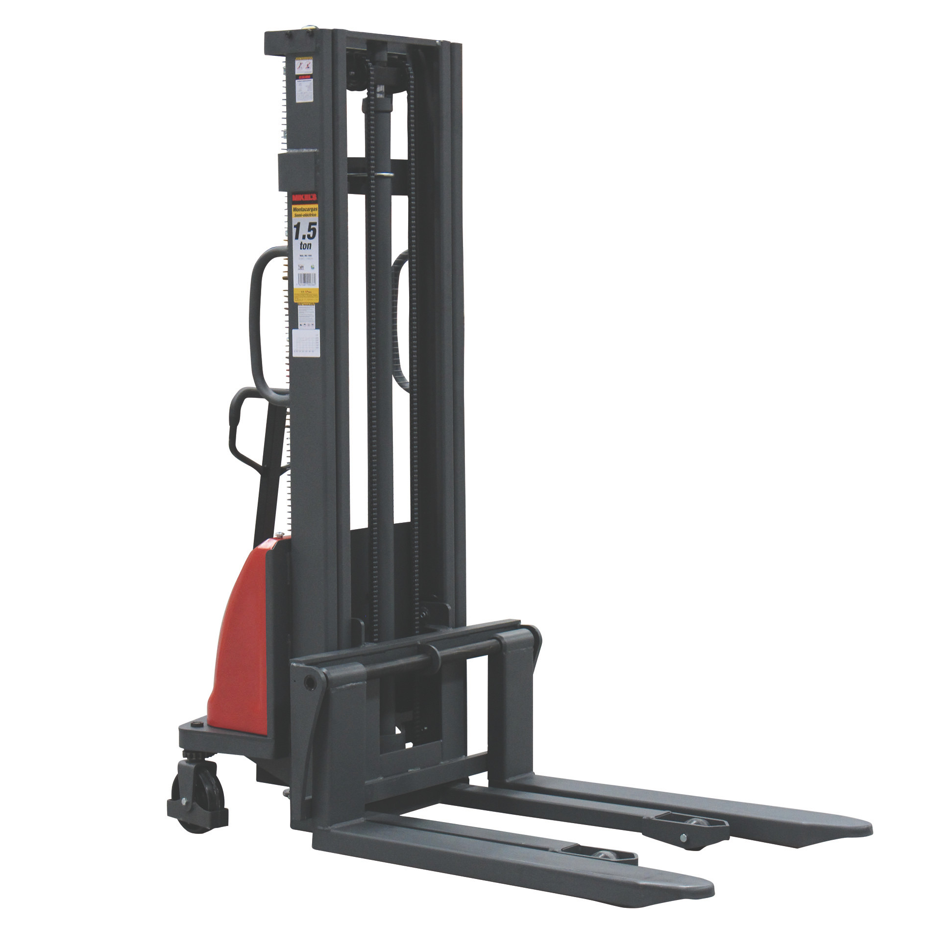 MONTACARGAS HIDRÁULICO SEMI ELÉCTRICO (1.5 TON)
