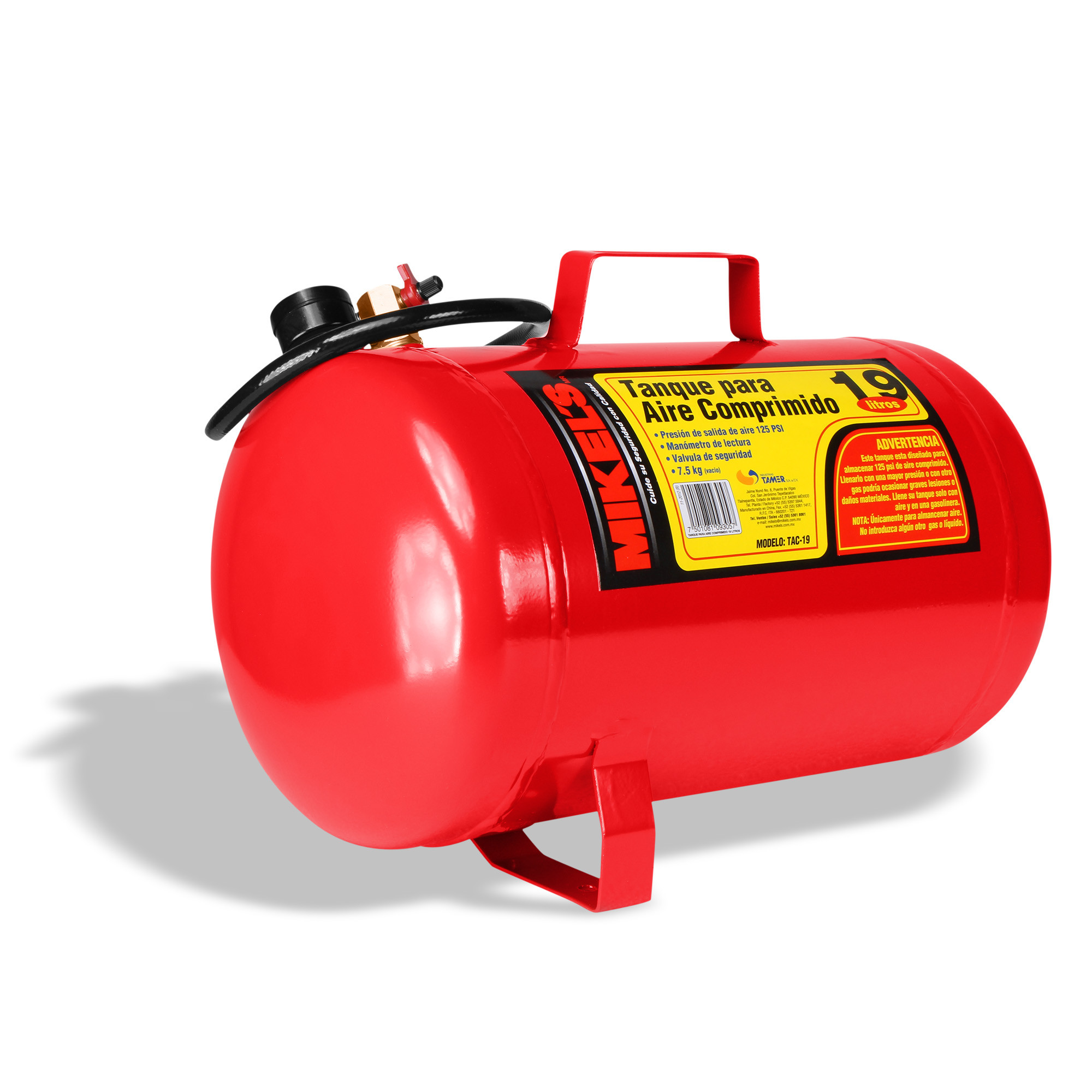 TANQUE PARA AIRE COMPRIMIDO (19 LTS)