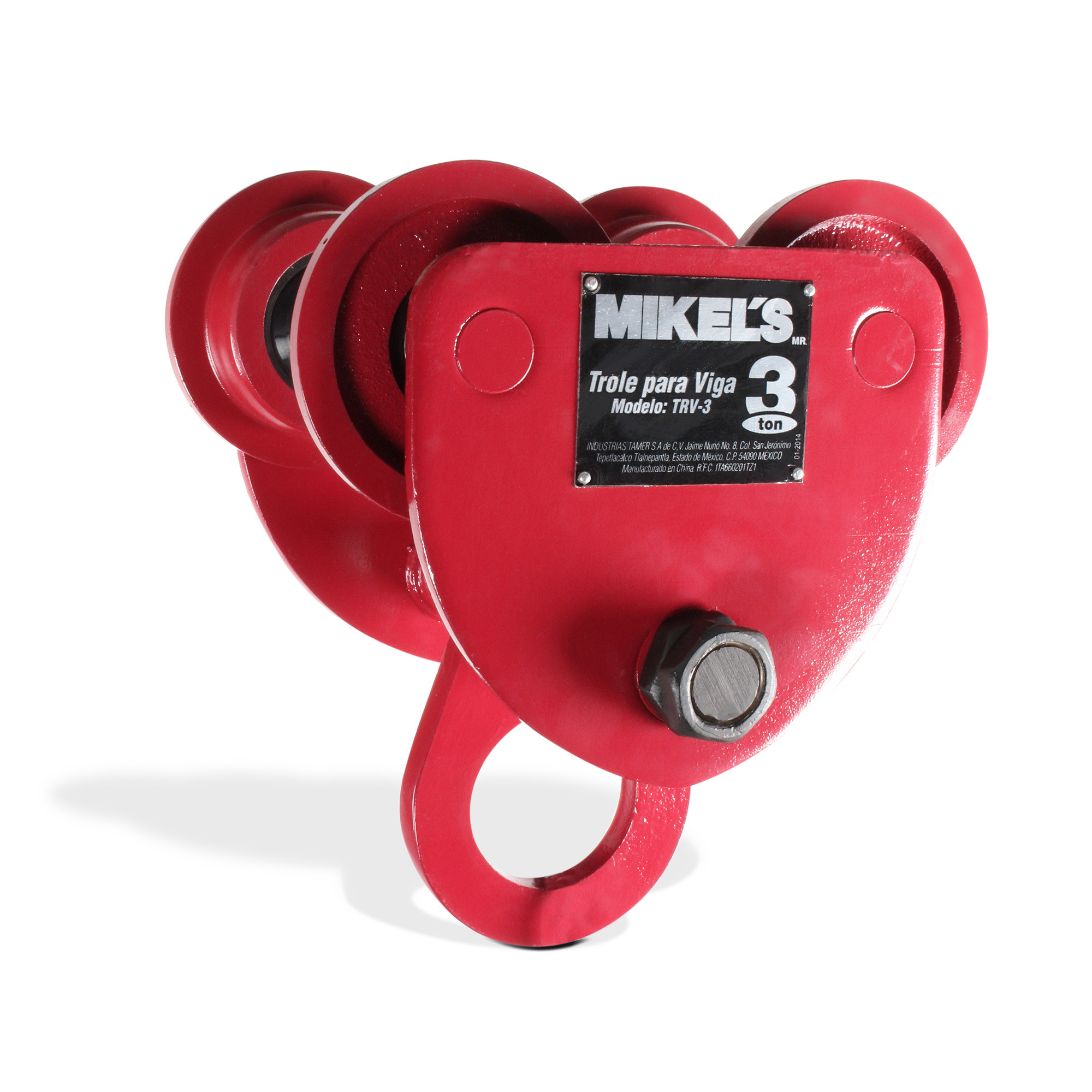 TROLE PARA VIGA, ANCHO AJUSTABLE (3 TON)